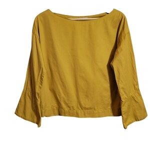 Kowtow Golden Yellow Organic Cotton Boxy Top